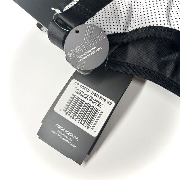 Canada Pooch The Everything Dog Harness XL Reflective No Pull Mesh Black NWT - Picture 10 of 10